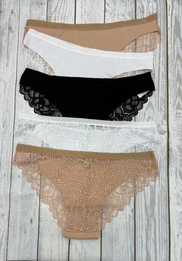 Трусы бесшовные для женщин (молодежные/кружевные) 83010-1 фото 2