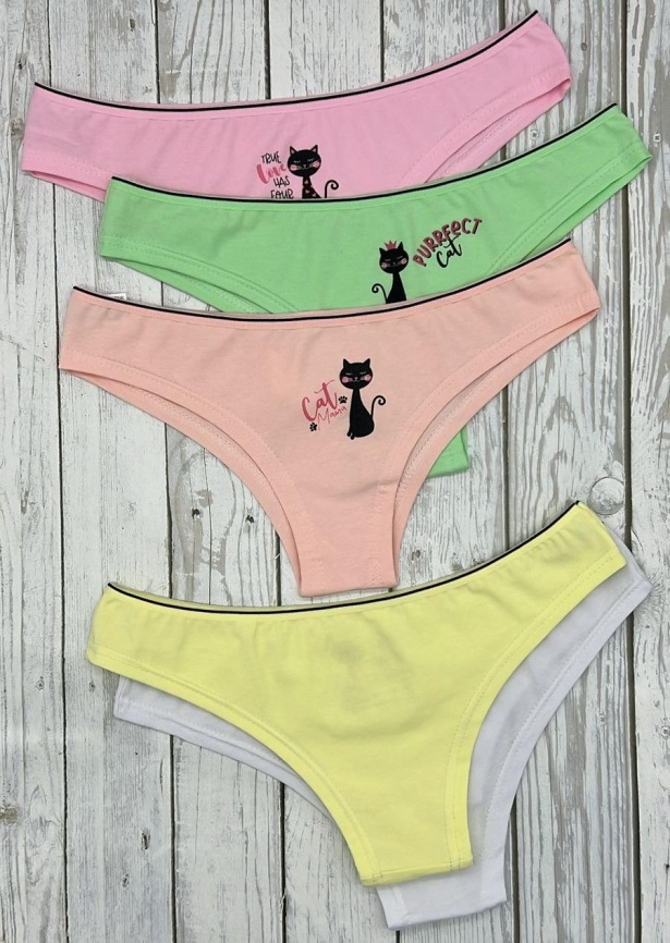 Трусы для женщин (бразилиана/молодежные/цветные) 91503 фото 2