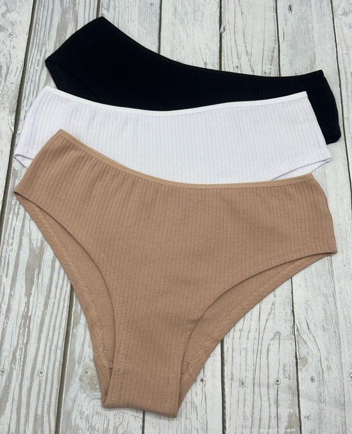 Шорты в рубчик для женщин (молодежные/однотонные) 114525-1 фото 1