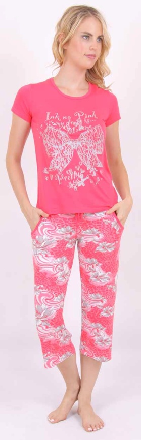 Пижамы для женщин с бриджами (короткий рукав/вискоза) 12500 фото 1