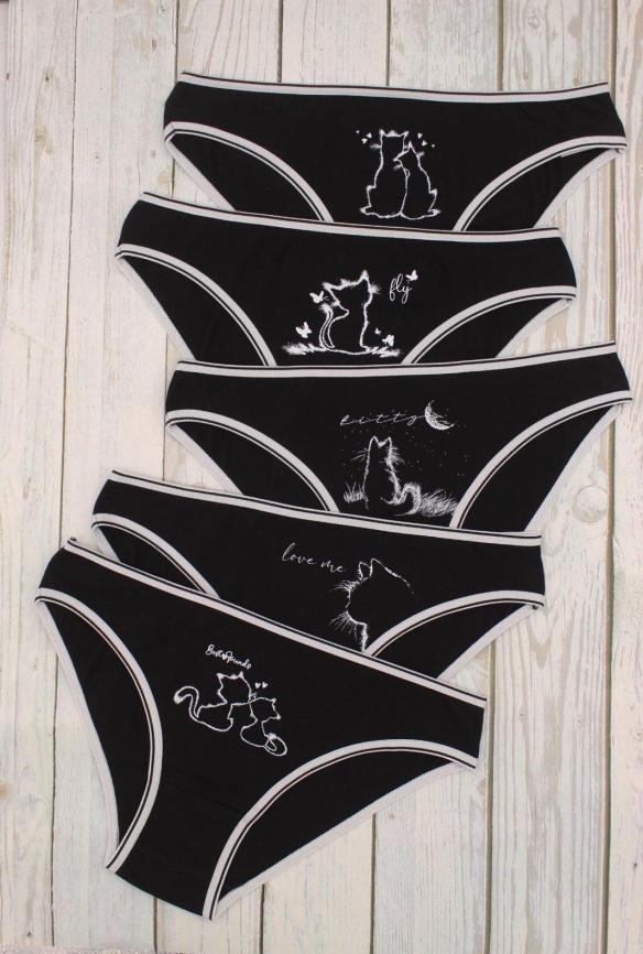 Трусы для женщин (молодежные/аппликация) 5-113713 фото 1