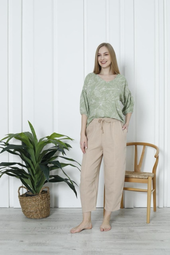 Пижама для женщин молодежная (футболка с брюками) 92264 фото 1